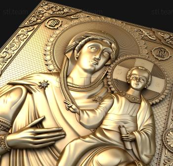 3D модель Одигитрия Смоленской Пресвятой Богородицы (STL)